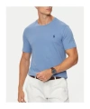 Polo Ralph Lauren Custom Slim Fit Jersey Crewneck T-shirt Man T-shirt Pastel Blue Size Xxl Cotton