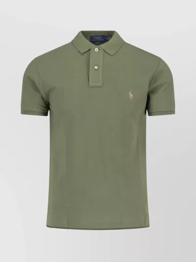 Polo Ralph Lauren T-shirt Collared Short Sleeves In Green