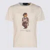 Polo Ralph Lauren White Polo Bear Custom Slim-fit T-shirt In Neutral