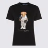 Polo Ralph Lauren Womens Polo Black Bear-print Short-sleeves Cotton-jersey T-shirt