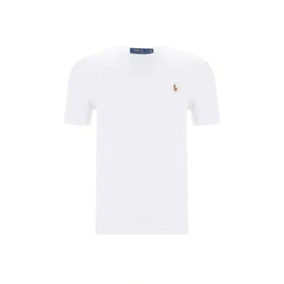 Polo Ralph Lauren Cotton T-shirt With Logo Embroidery In White