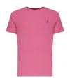 Polo Ralph Lauren Custom Slim Fit Jersey T-shirt Clothing In Pink