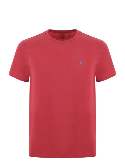 Polo Ralph Lauren T-shirt In Cotton In Rosso