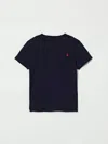 Polo Ralph Lauren Cruise Navy Boys' Polo Pony Short-sleeve Cotton T-shirt In Blue