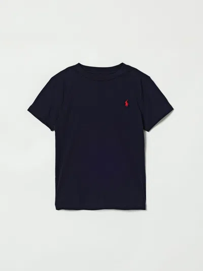 Polo Ralph Lauren Kids' Logo-print Cotton T-shirt 3-24 Months In Navy