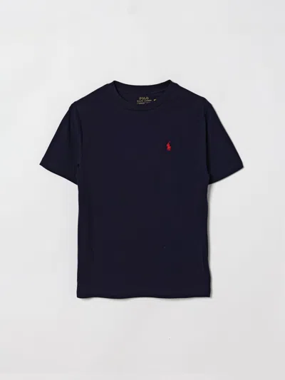 Polo Ralph Lauren Kids' Logo-print Cotton T-shirt 3-24 Months In Navy