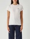 Polo Ralph Lauren T-shirt M/c Girocollo In Jersey Di Cotone T-shirt In White