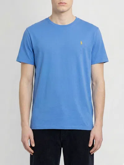 Polo Ralph Lauren Pony Logo Cotton T-shirt In Blue