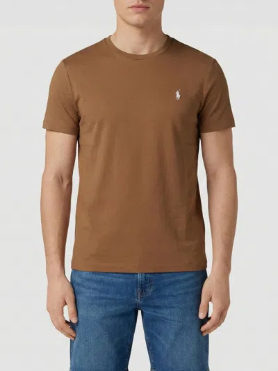 Polo Ralph Lauren Logo-embroidered Crewneck T-shirt In Red