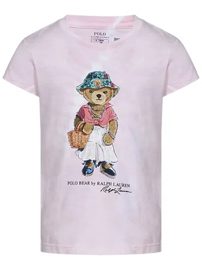 Polo Ralph Lauren Kids' T-shirt In Pink