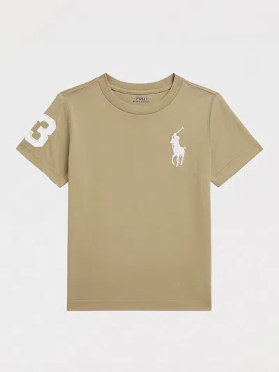 Polo Ralph Lauren T-shirt  Kids Color Beige In Brown