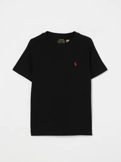POLO RALPH LAUREN T-SHIRT POLO RALPH LAUREN KIDS COLOR BLACK,426553002