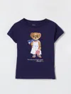 Polo Ralph Lauren Big Girls Polo Bear Jersey T-shirt In Blue