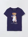 Polo Ralph Lauren Big Girls Polo Bear Jersey T-shirt In Blue