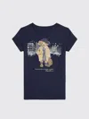 Polo Ralph Lauren Logo Crew-neck T-shirt In Blue