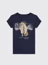 Polo Ralph Lauren Logo Crew-neck T-shirt In Blue