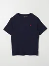 Polo Ralph Lauren Teen Embroidered Logo T-shirt In 蓝色