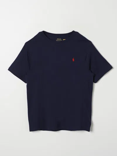 POLO RALPH LAUREN POLO RALPH LAUREN T-SHIRT KIDS COLOR BLUE,418765009