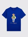 Polo Ralph Lauren T-shirt  Kids Color Gnawed Blue In Hellblau