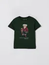 Polo Ralph Lauren Big Boys Polo Bear Cotton Jersey Tee In Green