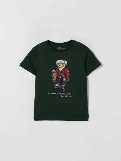 POLO RALPH LAUREN T-SHIRT POLO RALPH LAUREN KIDS COLOR GREEN,432795012
