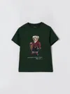 Polo Ralph Lauren Big Boys Polo Bear Cotton Jersey Tee In Green