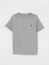 Polo Ralph Lauren Cotton Jersey Crewneck Tee In Grey