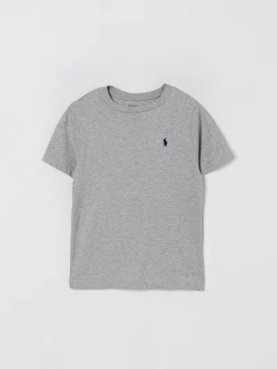 POLO RALPH LAUREN T-SHIRT POLO RALPH LAUREN KIDS COLOR GREY,432763020