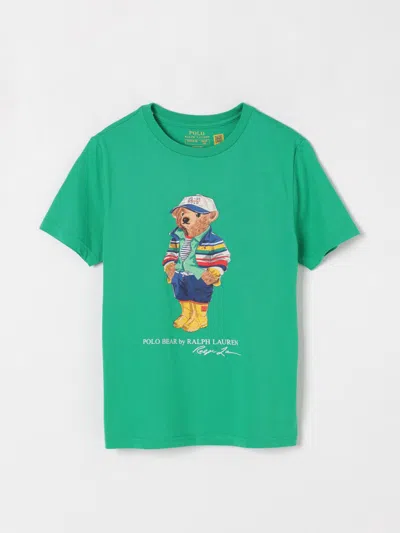 POLO RALPH LAUREN T-SHIRT POLO RALPH LAUREN KIDS COLOR MULTICOLOR,G50925005
