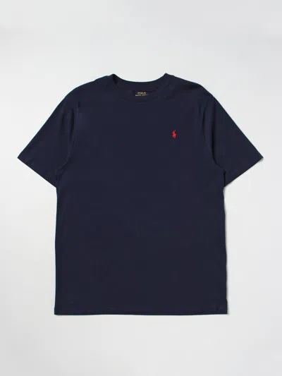 POLO RALPH LAUREN T-SHIRT POLO RALPH LAUREN KIDS COLOR NAVY,379535045