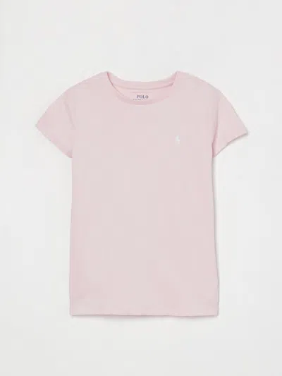POLO RALPH LAUREN T-SHIRT POLO RALPH LAUREN KIDS COLOR PINK,G85506010