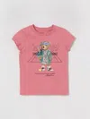 Polo Ralph Lauren Polo Bear-print T-shirt In Pink