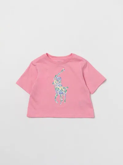 Polo Ralph Lauren Babies' T-shirt  Kids In 粉色