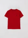 Polo Ralph Lauren Cotton With Logo T-shirt In Red