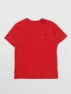 POLO RALPH LAUREN T-SHIRT POLO RALPH LAUREN KIDS COLOR RED,408465014