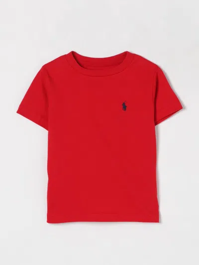 POLO RALPH LAUREN T-SHIRT POLO RALPH LAUREN KIDS COLOR RED,426536014