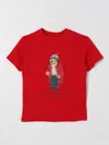 Polo Ralph Lauren Kids' Classic Fit Polo Bear Jersey Tee Red In Rot