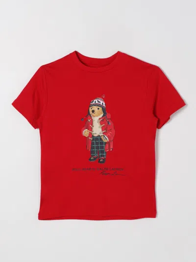 Polo Ralph Lauren Classic Fit Polo Bear Jersey Tee Red In Rot