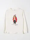 POLO RALPH LAUREN T-SHIRT POLO RALPH LAUREN KIDS COLOR WHITE 1,418781243