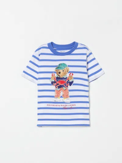 POLO RALPH LAUREN T-SHIRT POLO RALPH LAUREN KIDS COLOR WHITE,G64099001