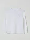 Polo Ralph Lauren Kids' White T-shirt For Boy With Pony Logo