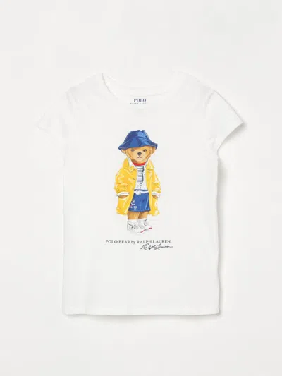 POLO RALPH LAUREN T-SHIRT POLO RALPH LAUREN KIDS COLOR WHITE,426583001