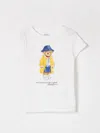 Polo Ralph Lauren Polo Bear Cotton Jersey Tee In Weiss