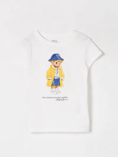 POLO RALPH LAUREN T-SHIRT POLO RALPH LAUREN KIDS COLOR WHITE,426573001