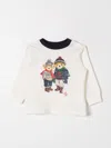 Polo Ralph Lauren Cotton T-shirt With Polo Bear Pattern In Weiss