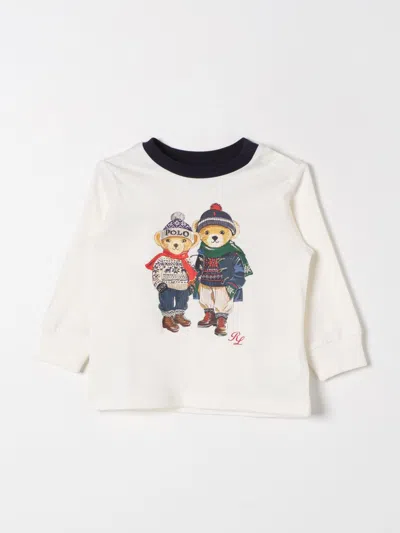 POLO RALPH LAUREN T-SHIRT POLO RALPH LAUREN KIDS COLOR WHITE,G17307001