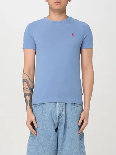 POLO RALPH LAUREN T-SHIRT POLO RALPH LAUREN MEN COLOR BLUE,G49363009