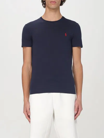 POLO RALPH LAUREN T-SHIRT POLO RALPH LAUREN MEN COLOR BLUE,425823009