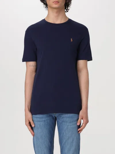 POLO RALPH LAUREN T-SHIRT POLO RALPH LAUREN MEN COLOR BLUE,F25693009