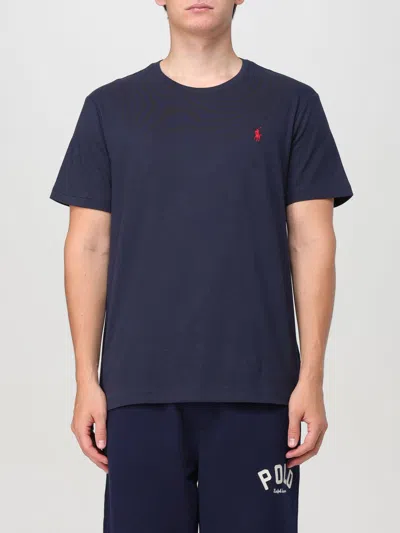POLO RALPH LAUREN T-SHIRT POLO RALPH LAUREN MEN COLOR BLUE,F84244009